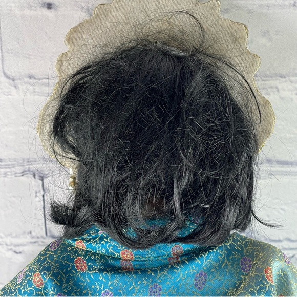 Rare Vintage Pat Dezinski Mei Su Asian Porcelain Doll Articulated Head Signed - Picture 6 of 16